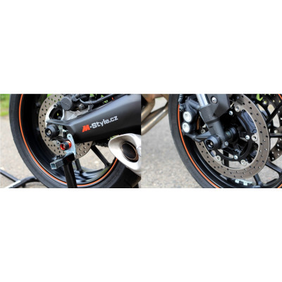 Padací protektory na přední a zadní kolo pro Yamaha YZF-R1 2009-2014