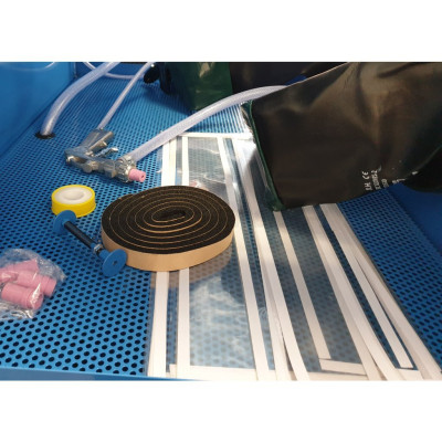 Ochranná fólie průzoru a zářivky pro pískovací box Procarosa PROFI350 - Procarosa OBP038