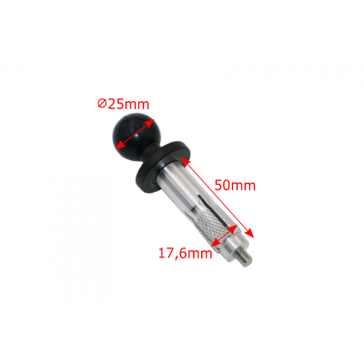 M-Style S-ball adaptér do krku řízení 17,6mm