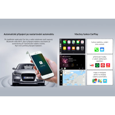 M-Style Car kit bezdrátové připojení CarPlay pro telefony iPhone a Android pro vozy Ford Jeep Chevrolet Dodge a Cadillac