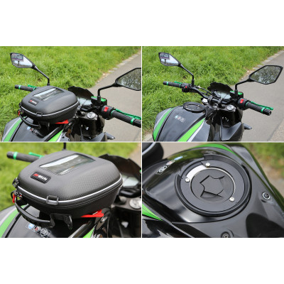 M-Style Quick brašna na nádrž motocyklu BF04 Kawasaki ER6 / Z750 / Z800/ Z900 RS / Z1000 / Versys 650 1000