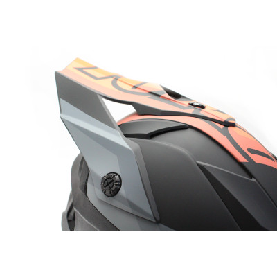 Motokrosová helma YOKO SCRAMBLE matně černý / oranžový XL