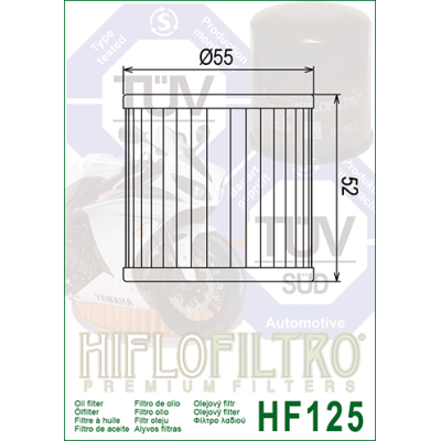 Olejový filtr HIFLOFILTRO HF125