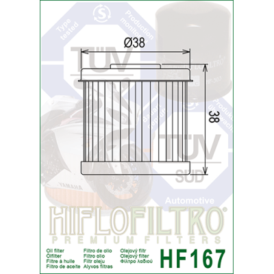 Olejový filtr HIFLOFILTRO HF167