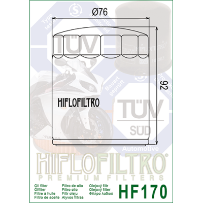 Olejový filtr HIFLOFILTRO HF170C chrom