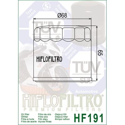 Olejový filtr HIFLOFILTRO HF191