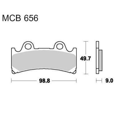 Brzdové destičky LUCAS MCB 656 SV
