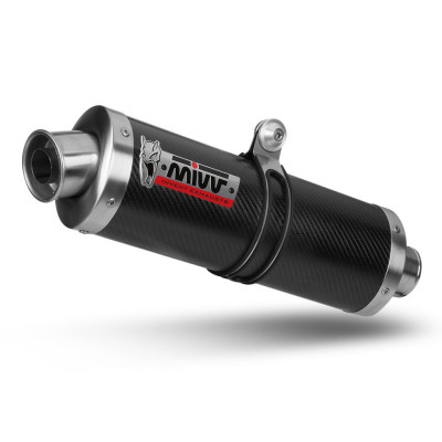 Koncovka výfuku MIVV OVAL UH.025.LE karbon VELKÁ