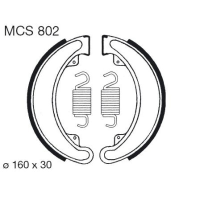 Brzdové čelisti LUCAS MCS 802