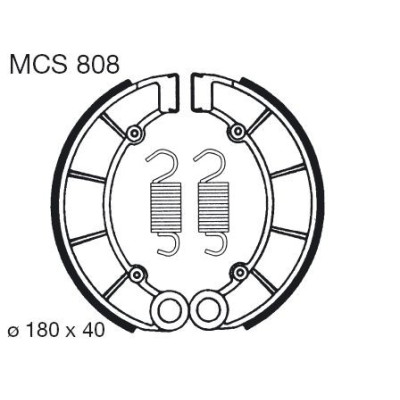 Brzdové čelisti LUCAS MCS 808