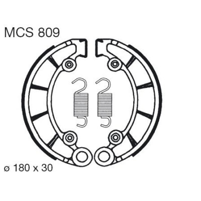 Brzdové čelisti LUCAS MCS 809