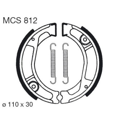 Brzdové čelisti LUCAS MCS 812