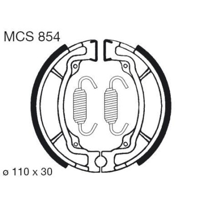 Brzdové čelisti LUCAS MCS 854