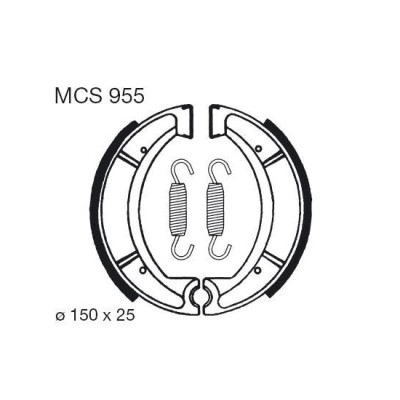Brzdové čelisti LUCAS MCS 955