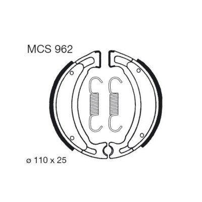 Brzdové čelisti LUCAS MCS 962