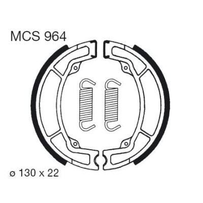 Brzdové čelisti LUCAS MCS 964