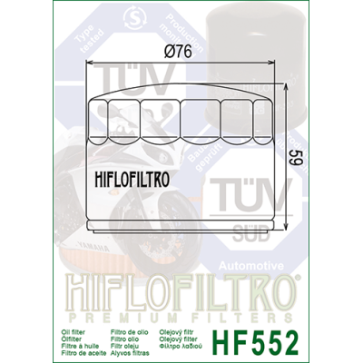Olejový filtr HIFLOFILTRO HF552