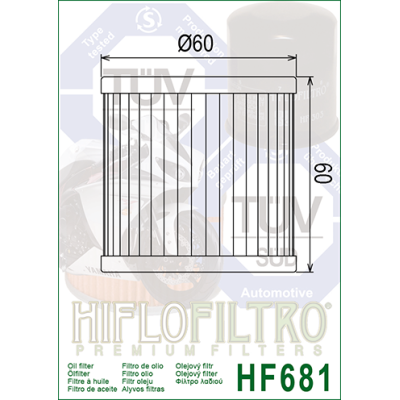 Olejový filtr HIFLOFILTRO HF681