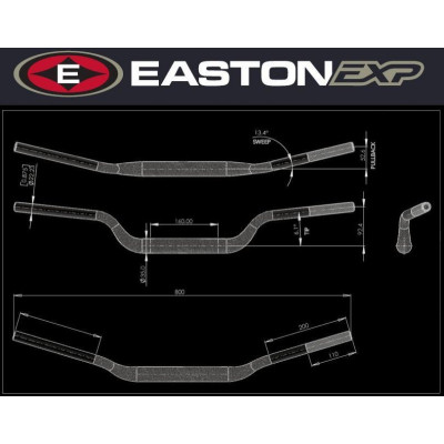 Řídítka EASTON EXP EXP M 92 53
