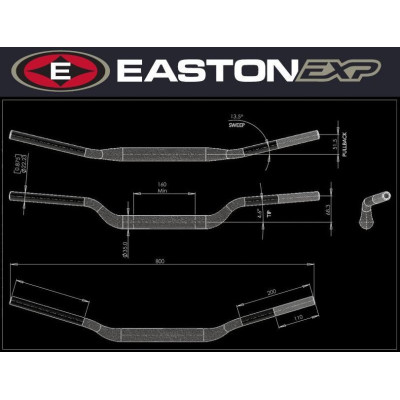 Řídítka EASTON EXP EXP M 68 51