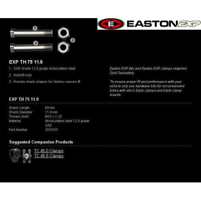 Montážní sada řidítek EASTON EXP EXP TH 75 11.9