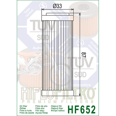 Olejový filtr HIFLOFILTRO HF652