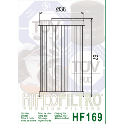 Olejový filtr HIFLOFILTRO HF169