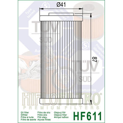 Olejový filtr HIFLOFILTRO HF611