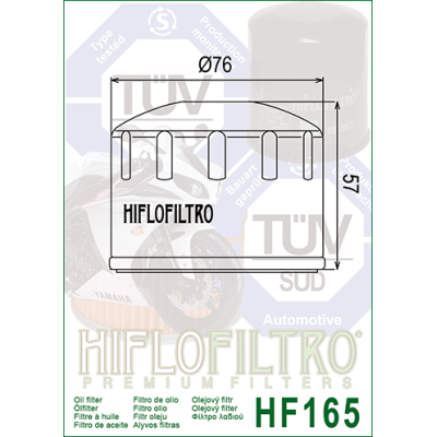 Olejový filtr HIFLOFILTRO HF165