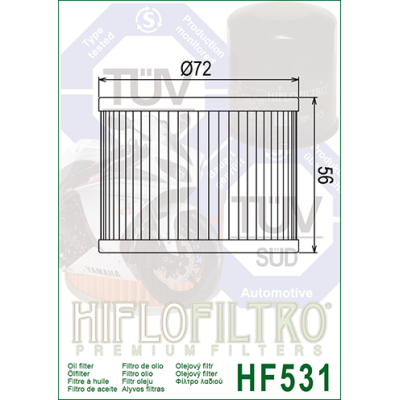 Olejový filtr HIFLOFILTRO HF531