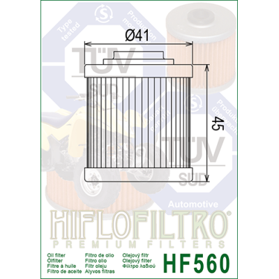 Olejový filtr HIFLOFILTRO HF560