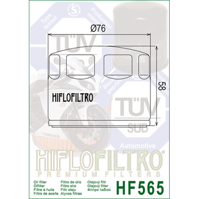 Olejový filtr HIFLOFILTRO HF565