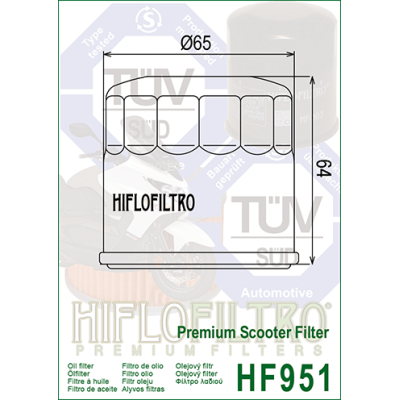Olejový filtr HIFLOFILTRO HF951