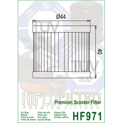 Olejový filtr HIFLOFILTRO HF971