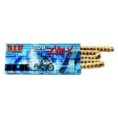 ZVM-X série X-Kroužkový řetěz D.I.D Chain 520ZVM-X 116 L Zlatá/Zlatá