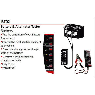 Tester baterie a alternátoru BS-BATTERY BT02