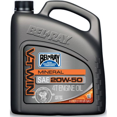 Motorový olej Bel-Ray V-TWIN MINERAL 20W-50 4 l