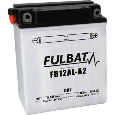 Konvenční motocyklová baterie FULBAT FB12AL-A2  (YB12AL-A2) Včetně balení kyseliny