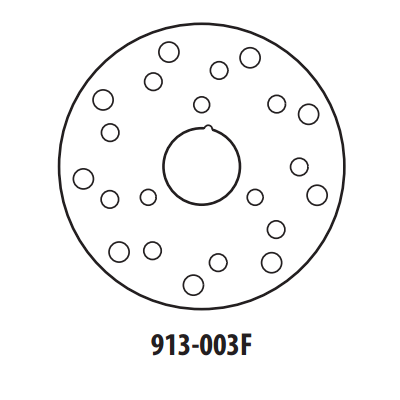 Brzdový kotouč GOLDFREN 913-003F přední 154 mm
