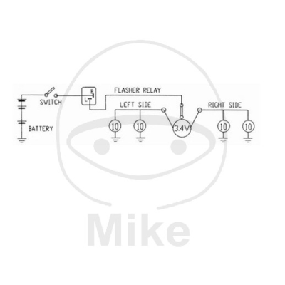 Přerušovač blinkrů JMP elektronický 6V 3pólový