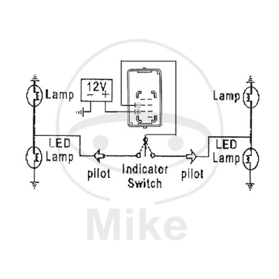 Přerušovač blinkrů JMP LED 12V 7pólový