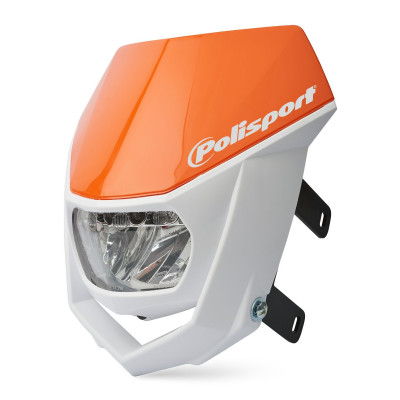 Maska se světlem POLISPORT HALO LED s LED světlem oranžová