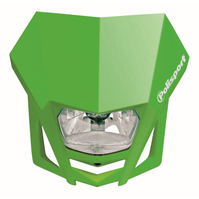 Maska se světlem POLISPORT LMX zelená 05