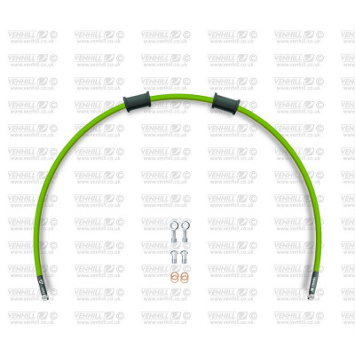 Hadice zadní brzdy Venhill POWERHOSEPLUS APR-0001R-GR (1 hadice v sadě) zelené hadice, chromové koncovky