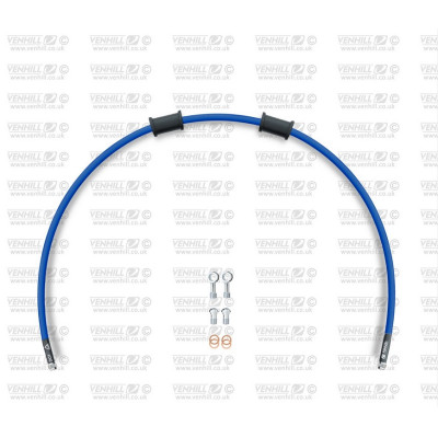 Hadice zadní brzdy Venhill POWERHOSEPLUS APR-0001R-SB (1 hadice v sadě) modré hadice, chromové koncovky