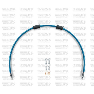 Hadice zadní brzdy Venhill POWERHOSEPLUS BMW-10014RS-TB (1 hadice v sadě) průhledně modré hadice, nerezové koncovky