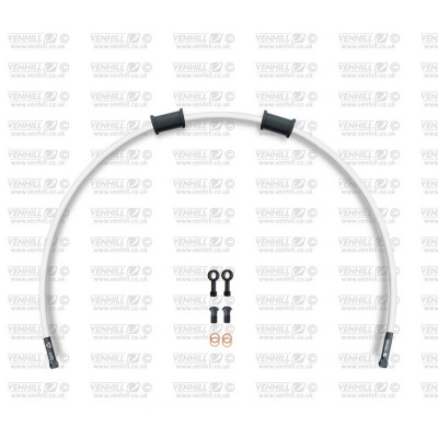 Hadice zadní brzdy Venhill POWERHOSEPLUS DUC-9016RB-WT (1 hadice v sadě) bílé hadice, černé koncovky