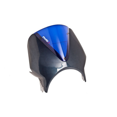 Plexi štít PUIG RETROVISIONS 003CA karbonový vzhled modrá