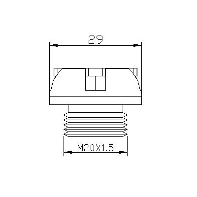 Zátka oleje PUIG 6155V zelená M20x1,5