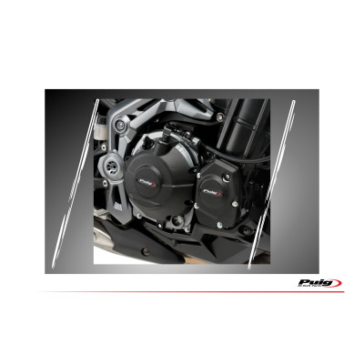 Engine protective covers PUIG 20169N černý zahrnuje pravý, levý kryt a kryt alternátoru